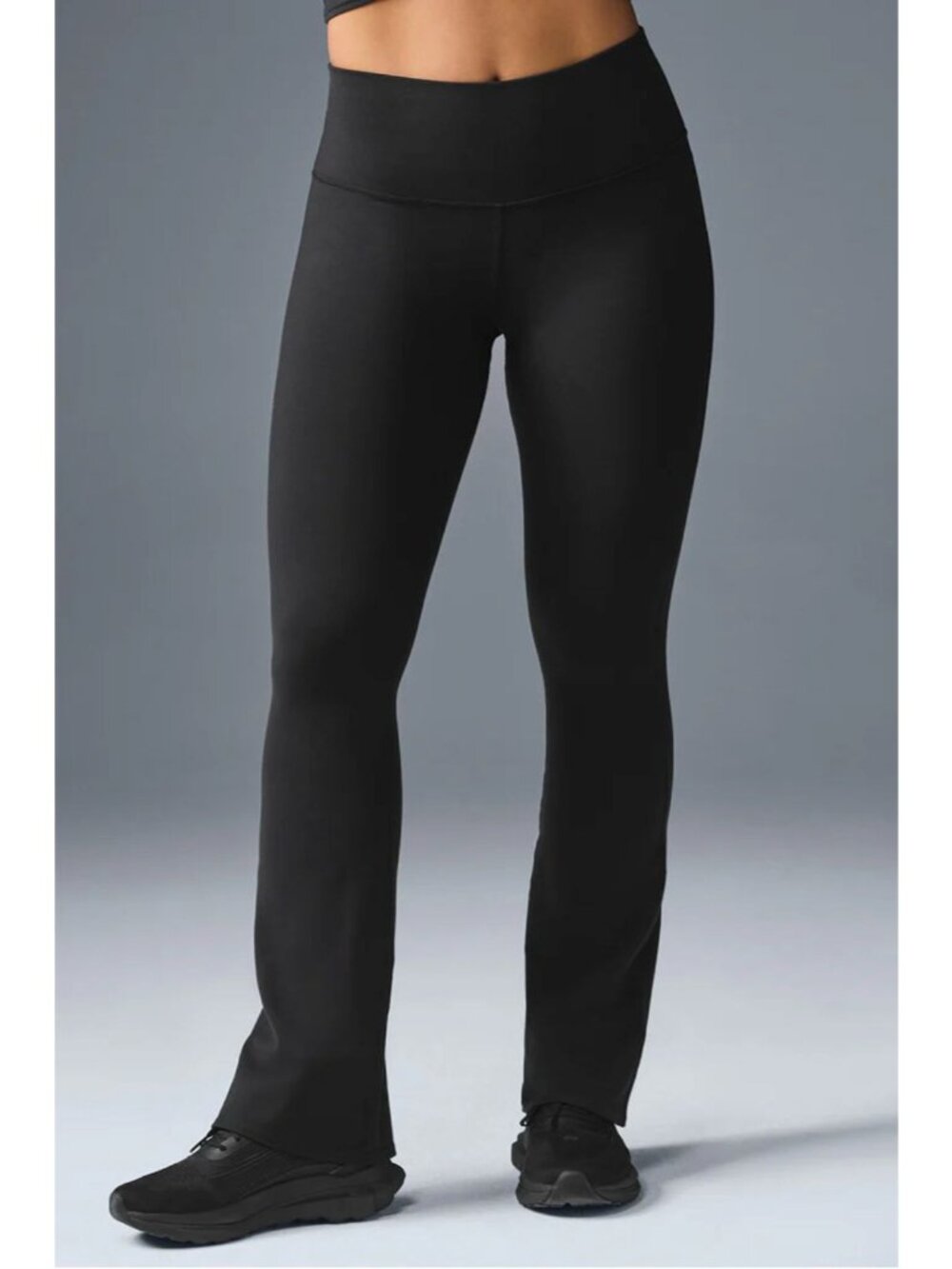 Alo Airbrush High Waist Bootcut Leggings Black Medium NWT Yoga Flare